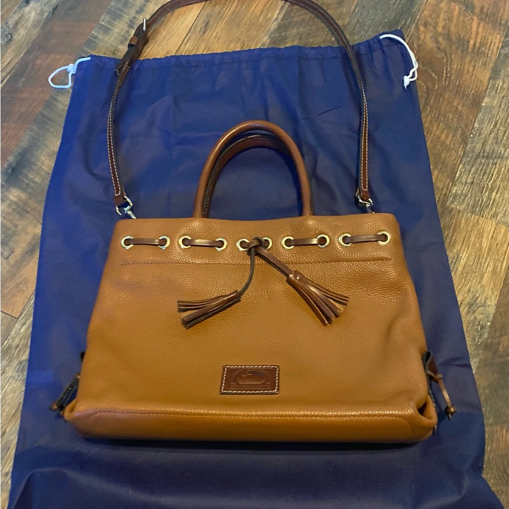 Dooney & Bourke Women's Tassel Tote Desert Carmel Dark Brown
